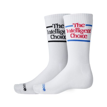 Intelligent Choice Crew Socks 2 Pack, WHITE, LAS51172WT