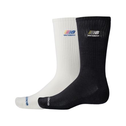 Multi Color Logo Crew Socks 2 Pack