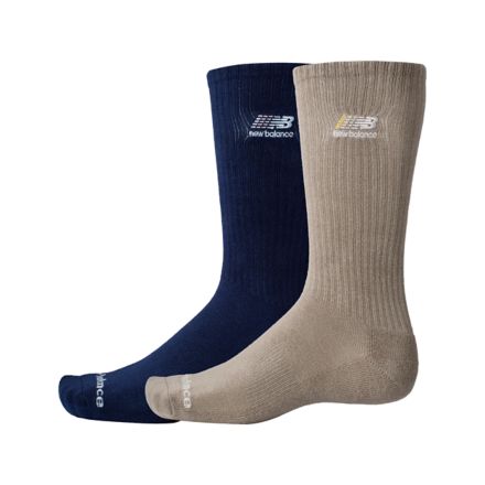 Multi Color Logo Crew Socks 2 Pack