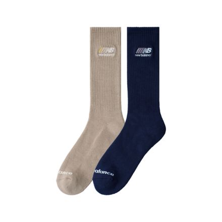Multi Color Logo Crew Socks 2 Pack
