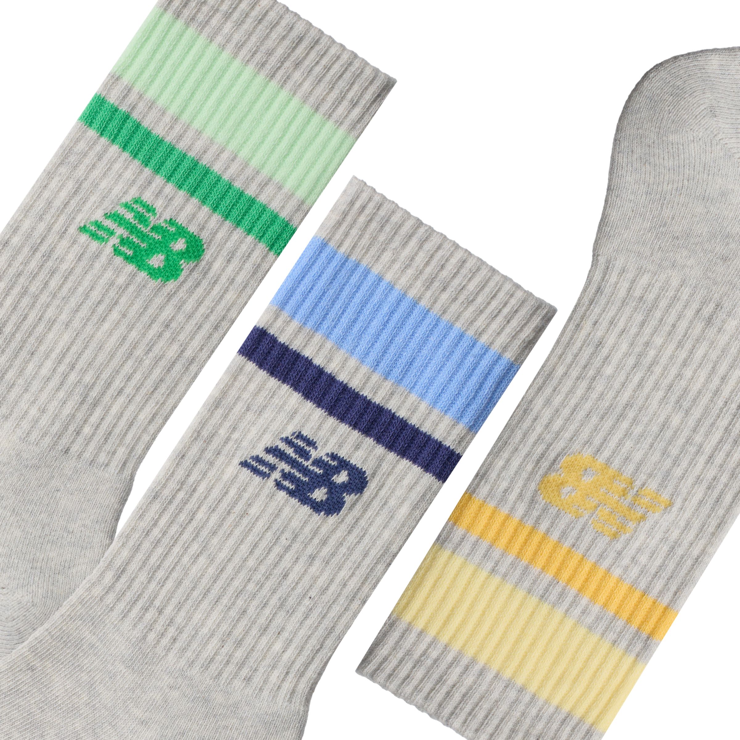 New Balance Everyday Stripe Midcalf 3 Pack, LAS51243AS1