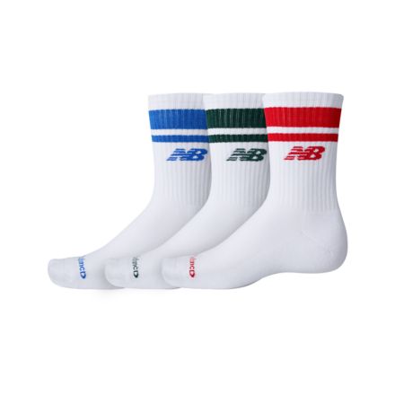 Everyday Stripe Midcalf 3 Pack, WHITE, LAS51243WT