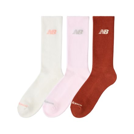 Everyday Crew 3 Pairs, MAPLE with PINK SALT, LAS51293WPK
