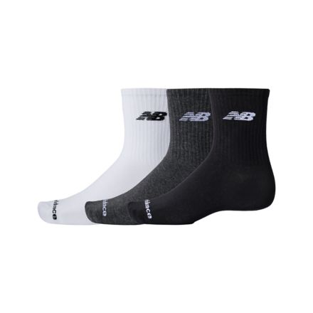 Lightweight Quarter Socks 3 Pack, BLACK, LAS51493WM