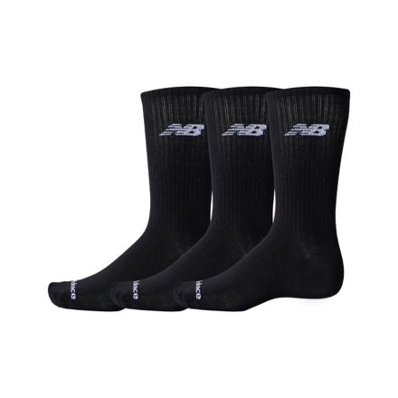 Lightweight Crew Socks 3 Pack, أسود, LAS51503BK