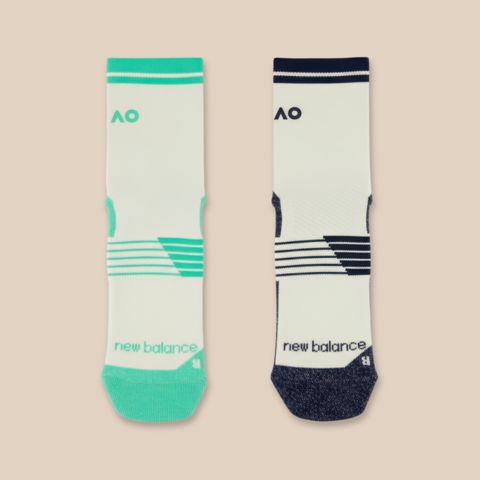 Мужские носки New Balance Australian Open Two Pack Quarter Sock
