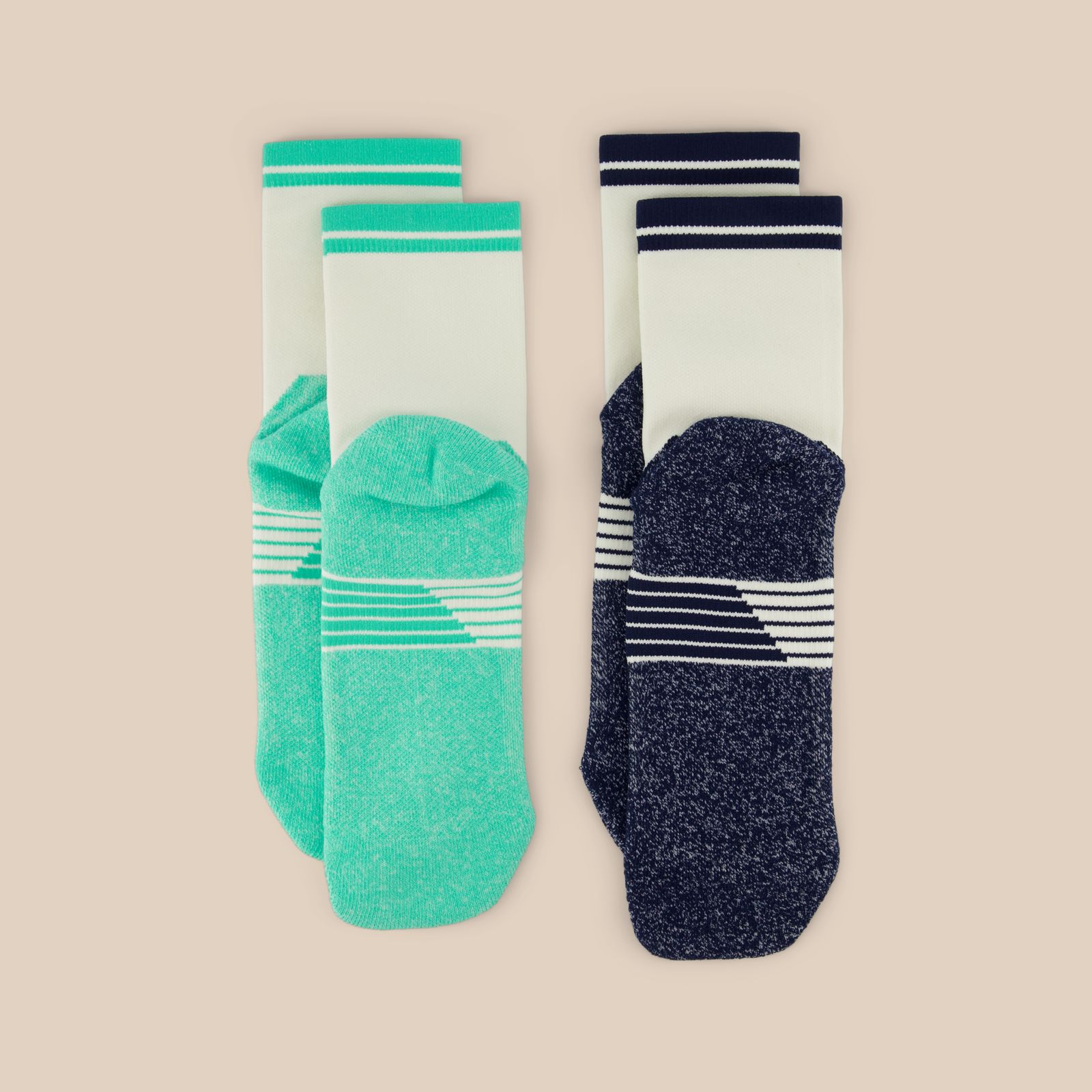 Мужские носки New Balance Australian Open Two Pack Quarter Sock — фото 2