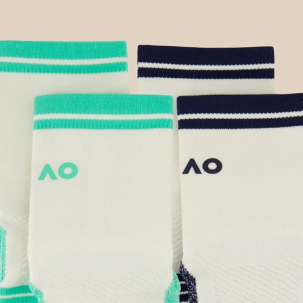 Australian Open Two Pack Quarter Sock