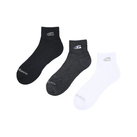 Mid length 3P Socks Wappen 3Pack