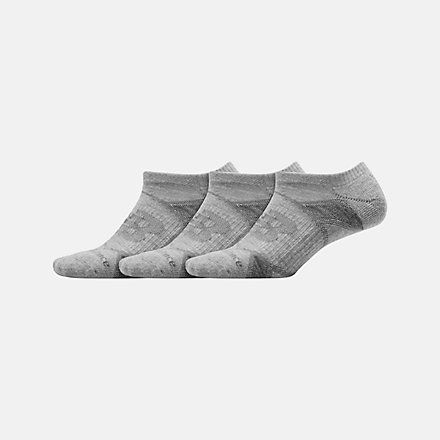 New Balance Performance No Show Socks 3 Pack, LAS61123LGH image number null