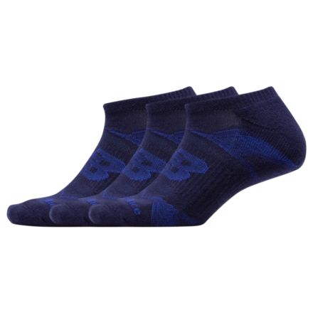 NB Performance No Show Socks 3 Pack, LAS61123PGM
