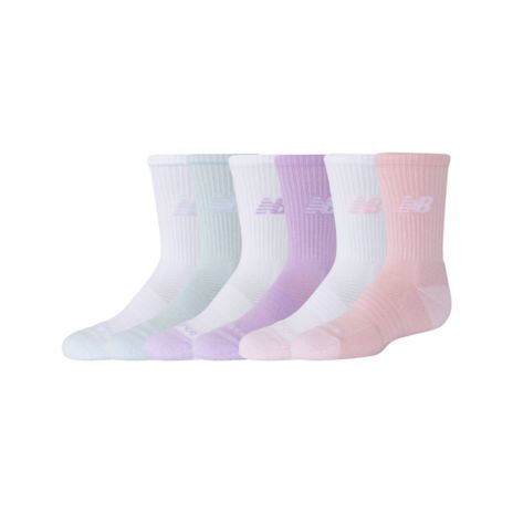 Youth Active Crew Socks 6 Pack