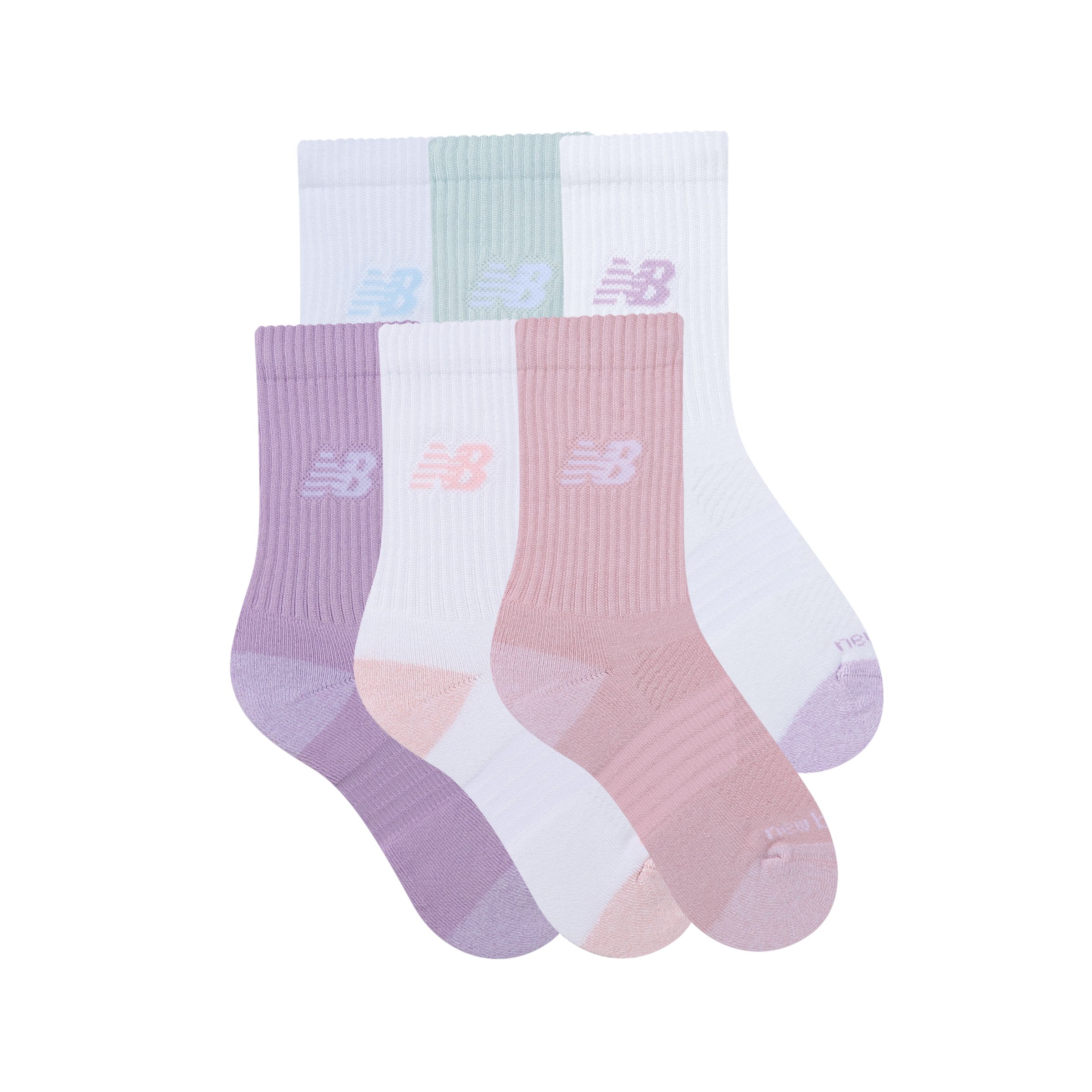 Youth Active Crew Socks 6 Pack