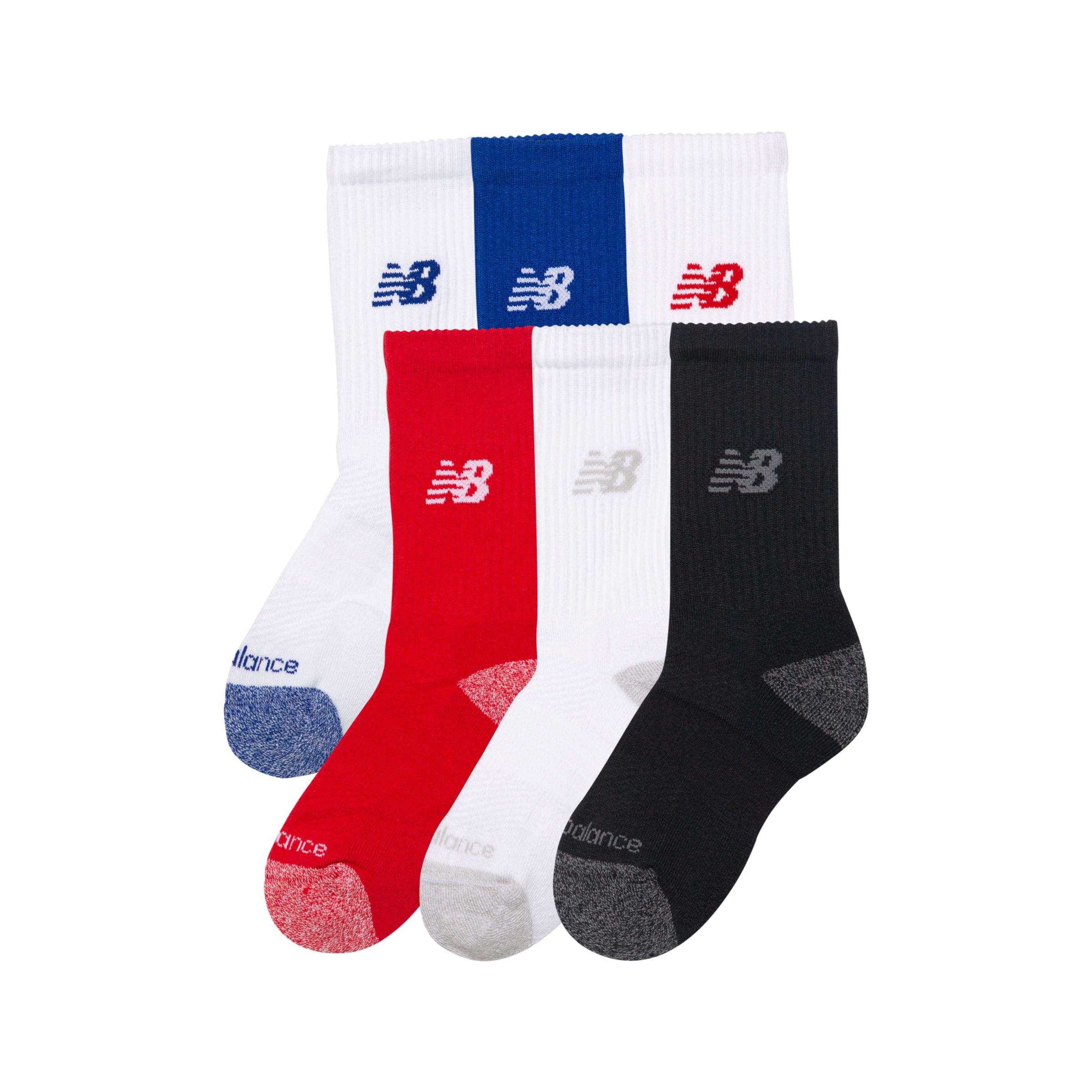 Youth Active Crew Socks 6 Pack