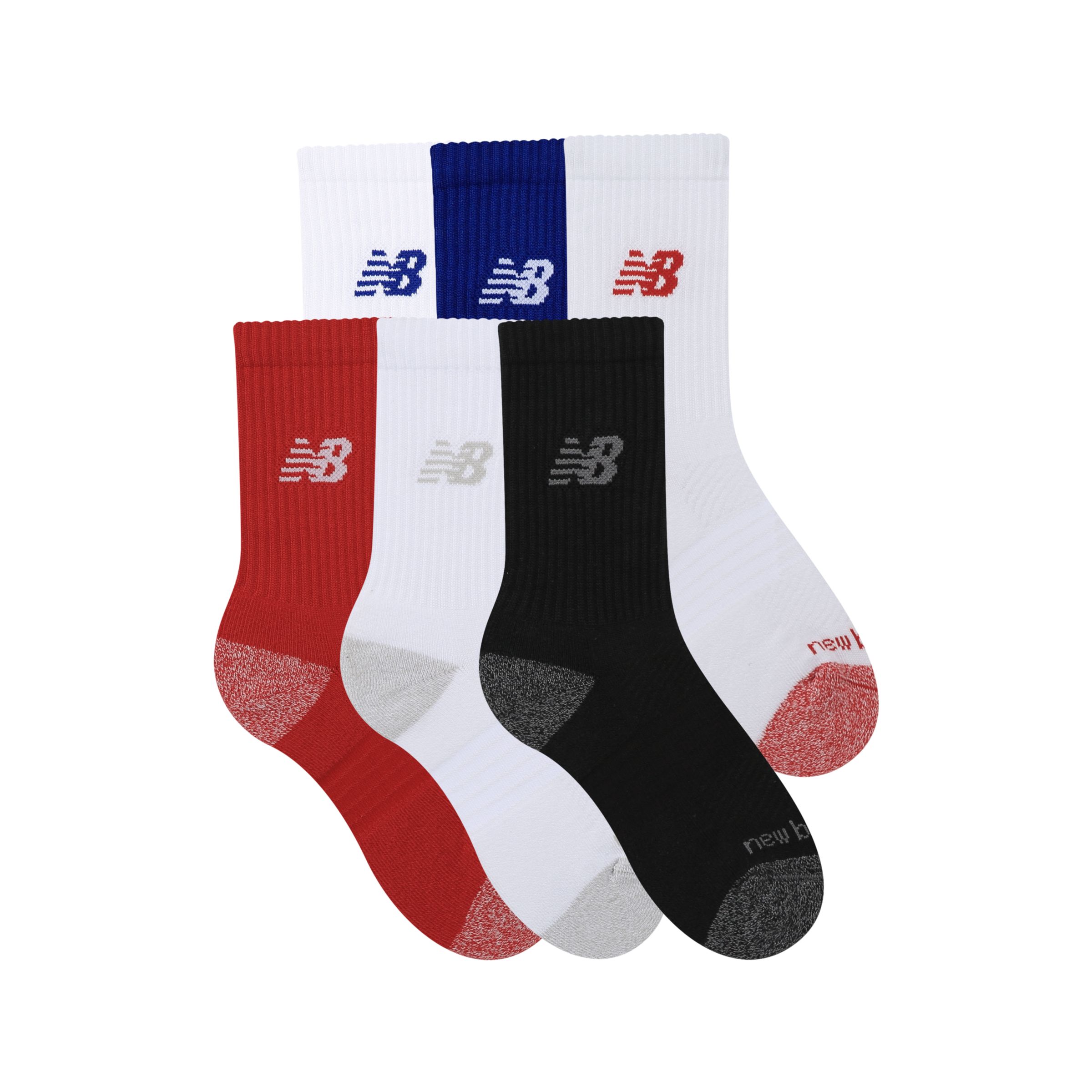 Youth Active Crew Socks 6 Pack