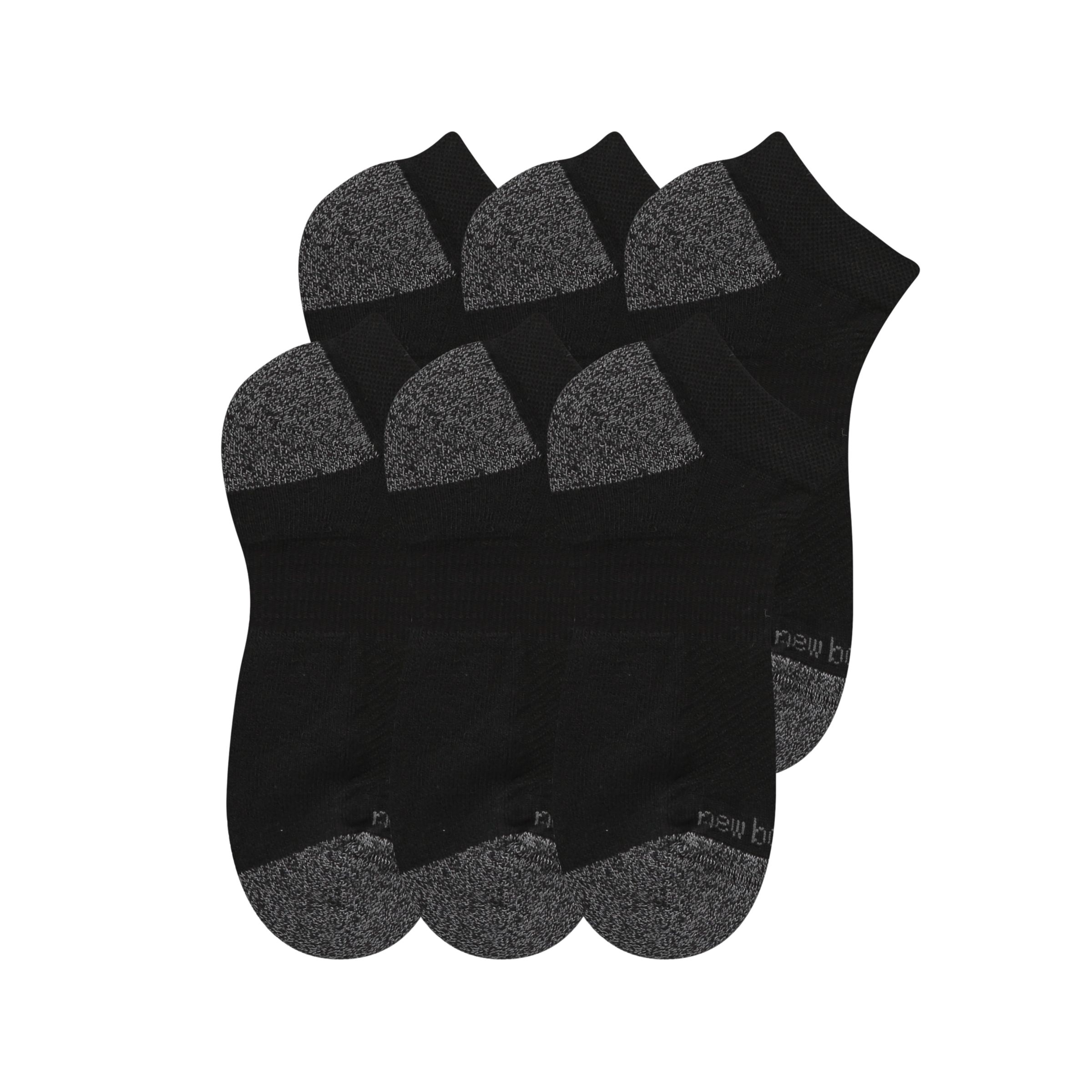 New Balance Active No Show Socks 6 Pack, LAS65204BK
