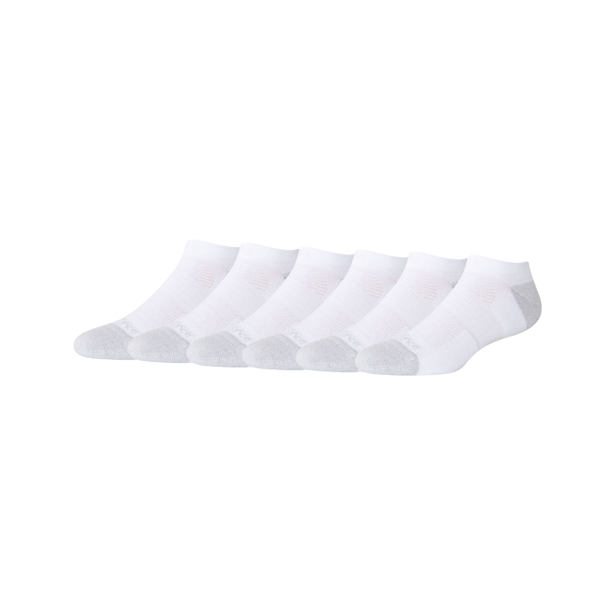 NEW BALANCE UNISEX ACTIVE NO SHOW SOCKS 6 PACK 