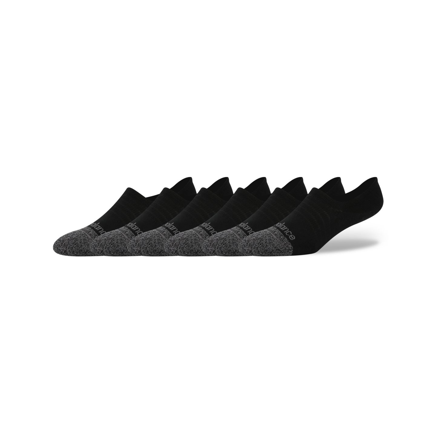 Носки Active Invisible для мужчин, невидимые, 6 шт. — New Balance, цвет: Чёрный — фото 1