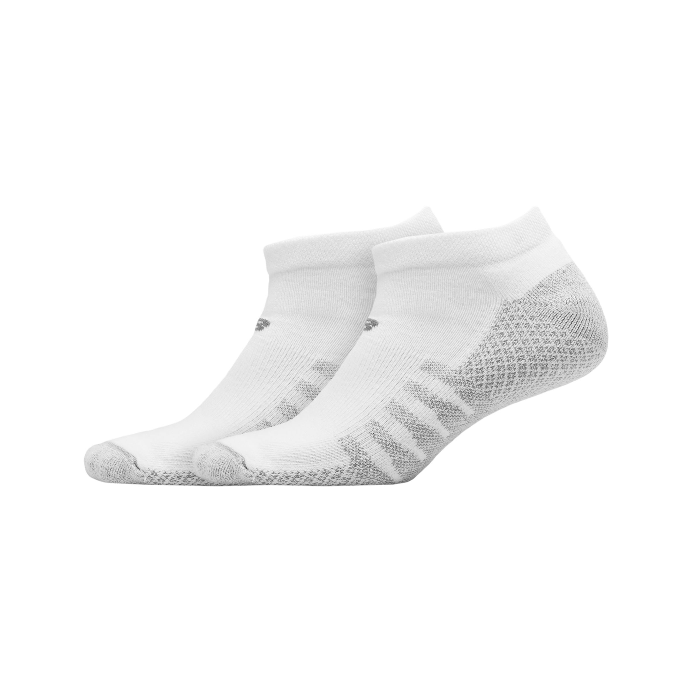 

New Balance Unisex Coolmax No Show Socks 2 Pack White - White