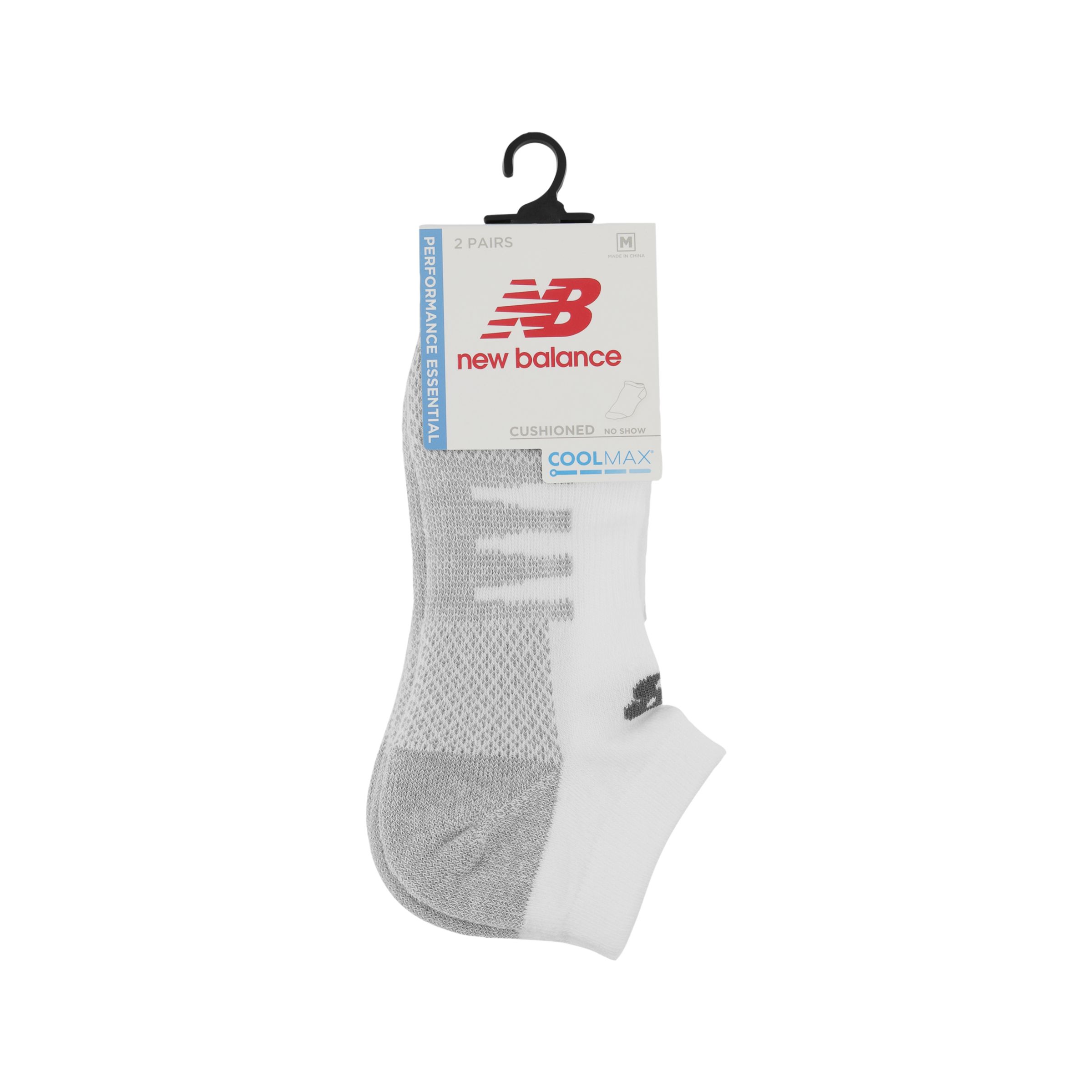 Coolmax No Show Socks 2 Pack