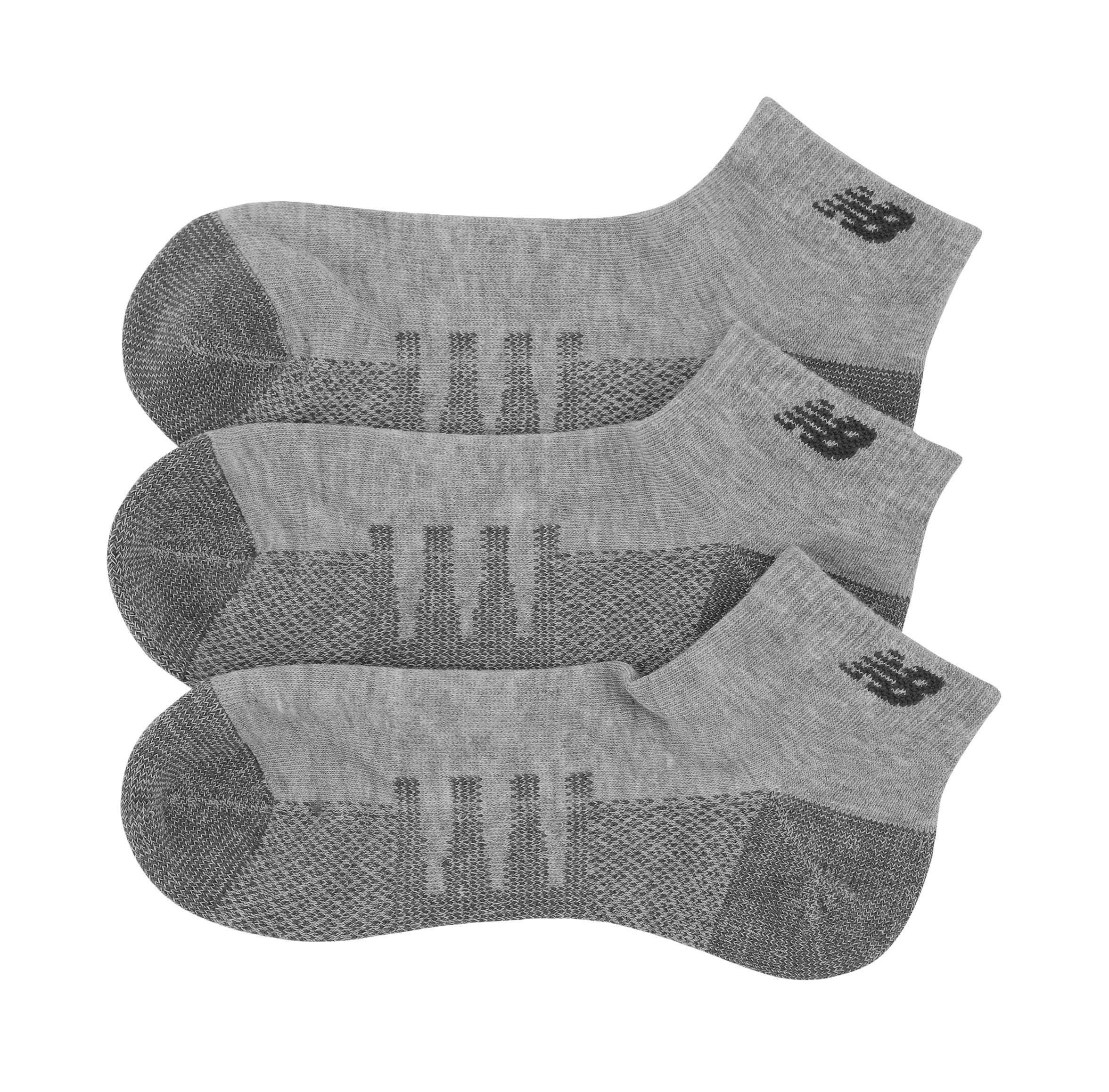 New Balance Unisex Coolmax Low Cut Socks 2 Pack In Grey