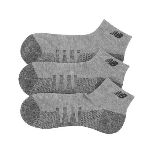 New Balance Unisex Coolmax Low Cut Socks 2 Pack In Grey
