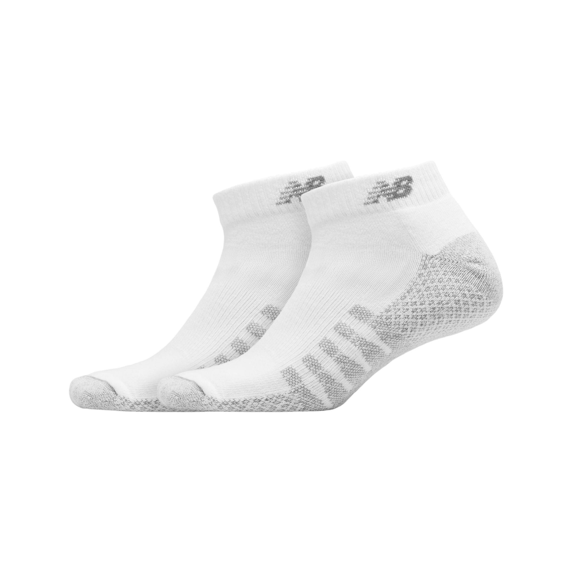 

New Balance Unisex Coolmax Low Cut Socks 2 Pack White - White