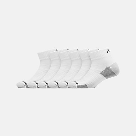 New Balance Cushioned Ankle Socks 6 Pack, LAS83236WT image number null