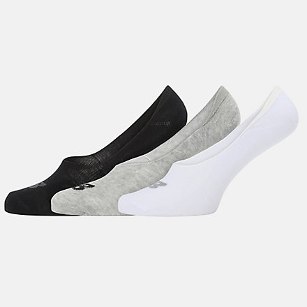 New Balance Performance Cotton Unseen Liner Socks 3 Pack, LAS95043WM image number null