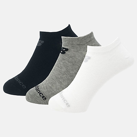 New Balance Performance Cotton Flat Knit No Show Socks 3 Pack, LAS95123WM image number null