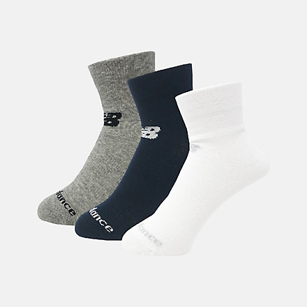 New Balance Performance Cotton Flat Knit Ankle Socks 3 Pack, LAS95233AS1 image number null