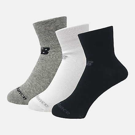 New Balance Performance Cotton Flat Knit Ankle Socks 3 Pack, LAS95233WM image number null