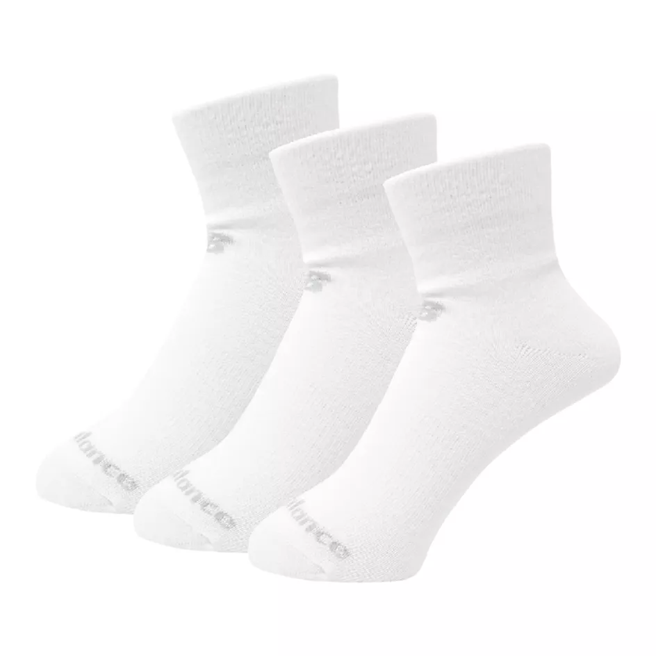 Performance Cotton Flat Knit Ankle Socks 3 Pack