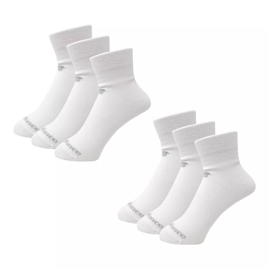 Performance Cotton Flat Knit Ankle Socks 6 Pack