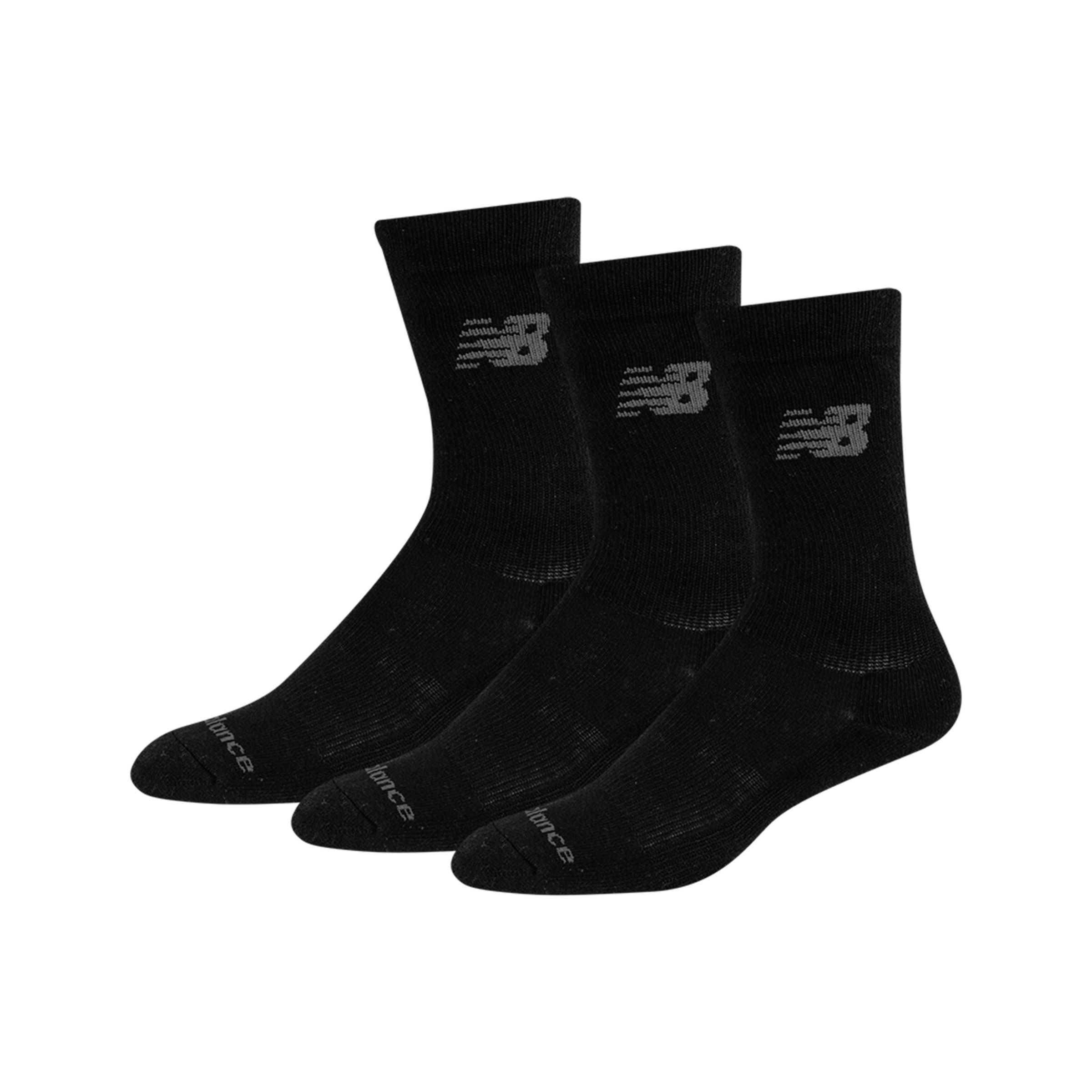 Performance Cotton Cushioned Crew Socks 3 Pack