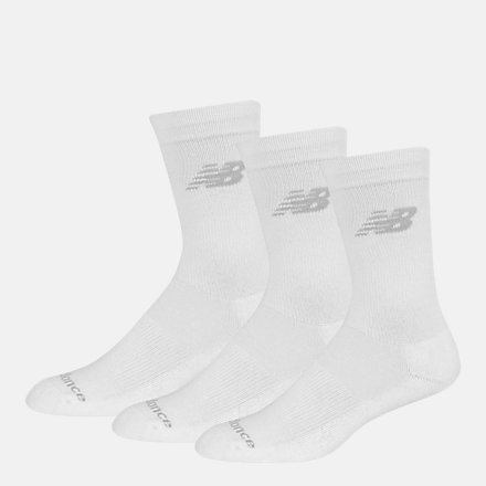 Performance Cotton Cushioned Crew Socks 3 Pack