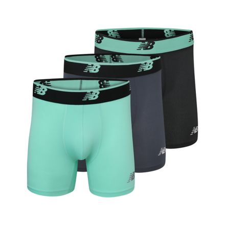 Mens Mesh 5 Inch Boxer Brief No Fly 3 Pack, GREY MULTI, LAU13015GML