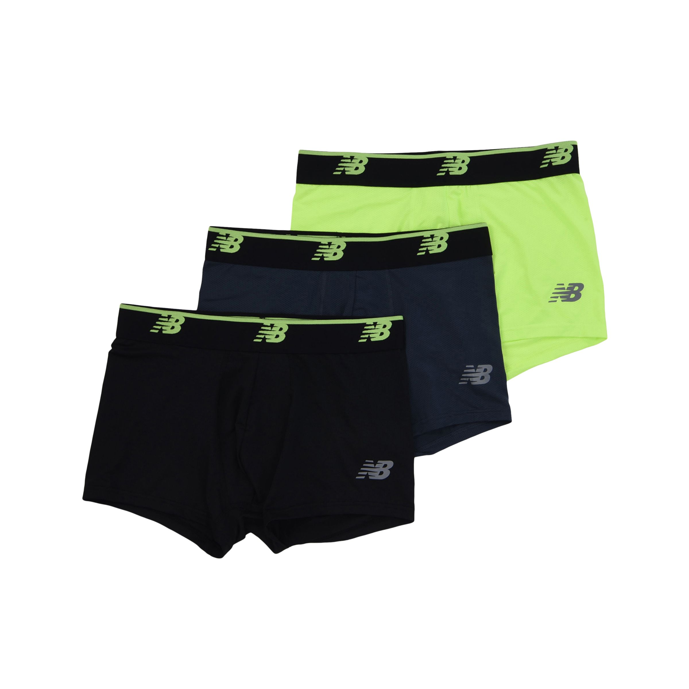 NEW BALANCE MEN'S MENS MESH 3 INCH BOXER BRIEF NO FLY 3 PACKS 