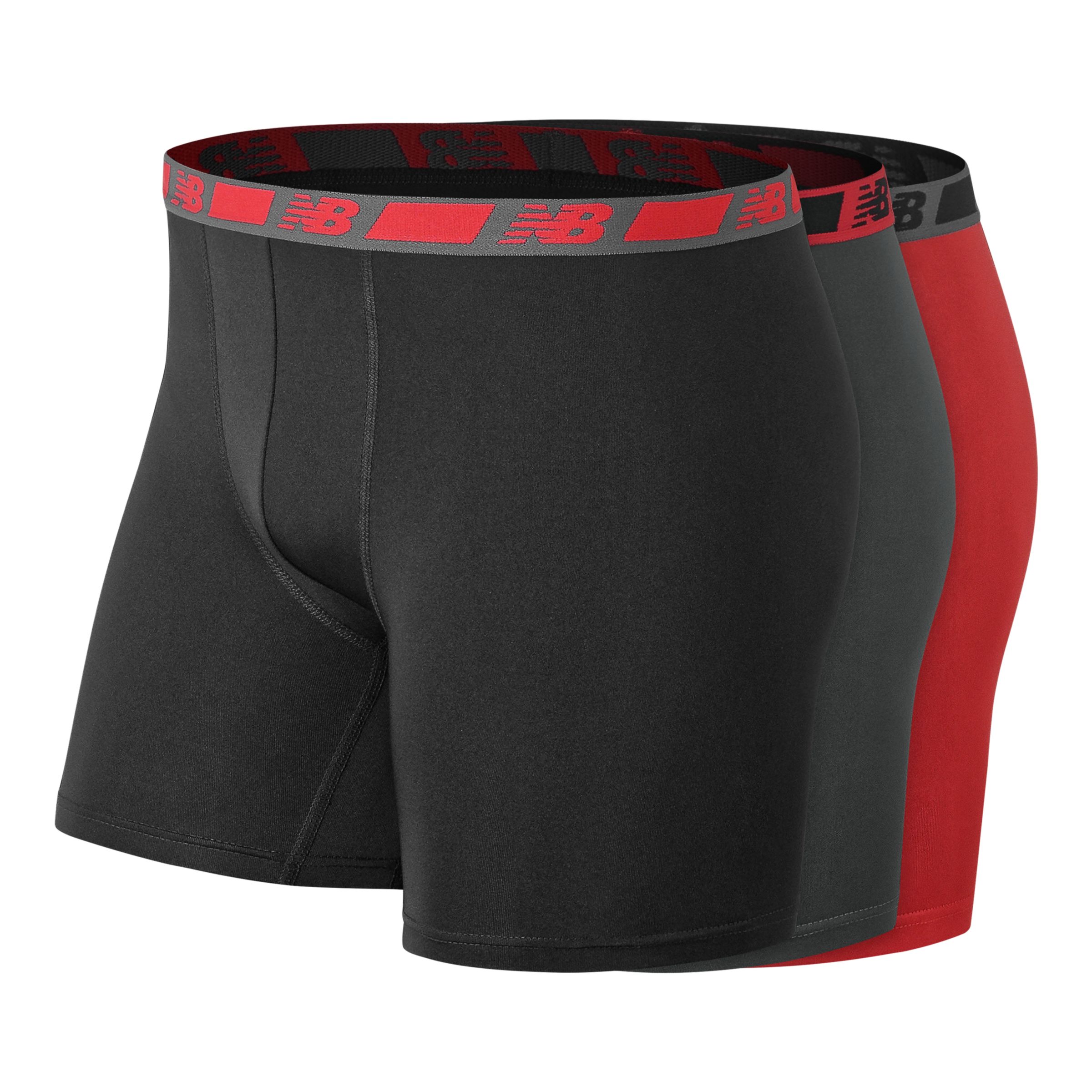

New Balance Kids' Boys Sport Brief 3 Pack Red - Red