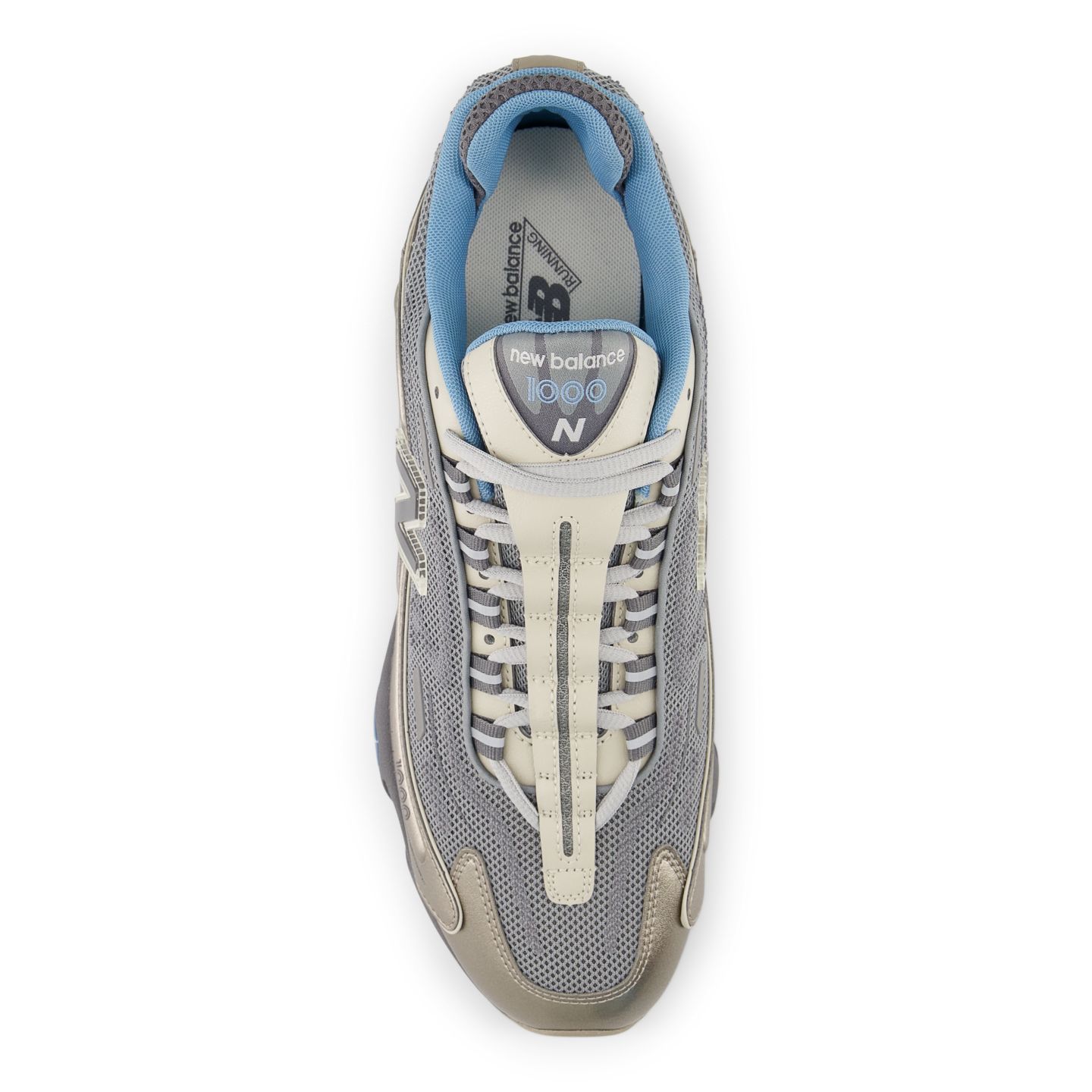 Мужские кроссовки New Balance 1000D, цвет: Серо-бежевый / Серый — фото 4