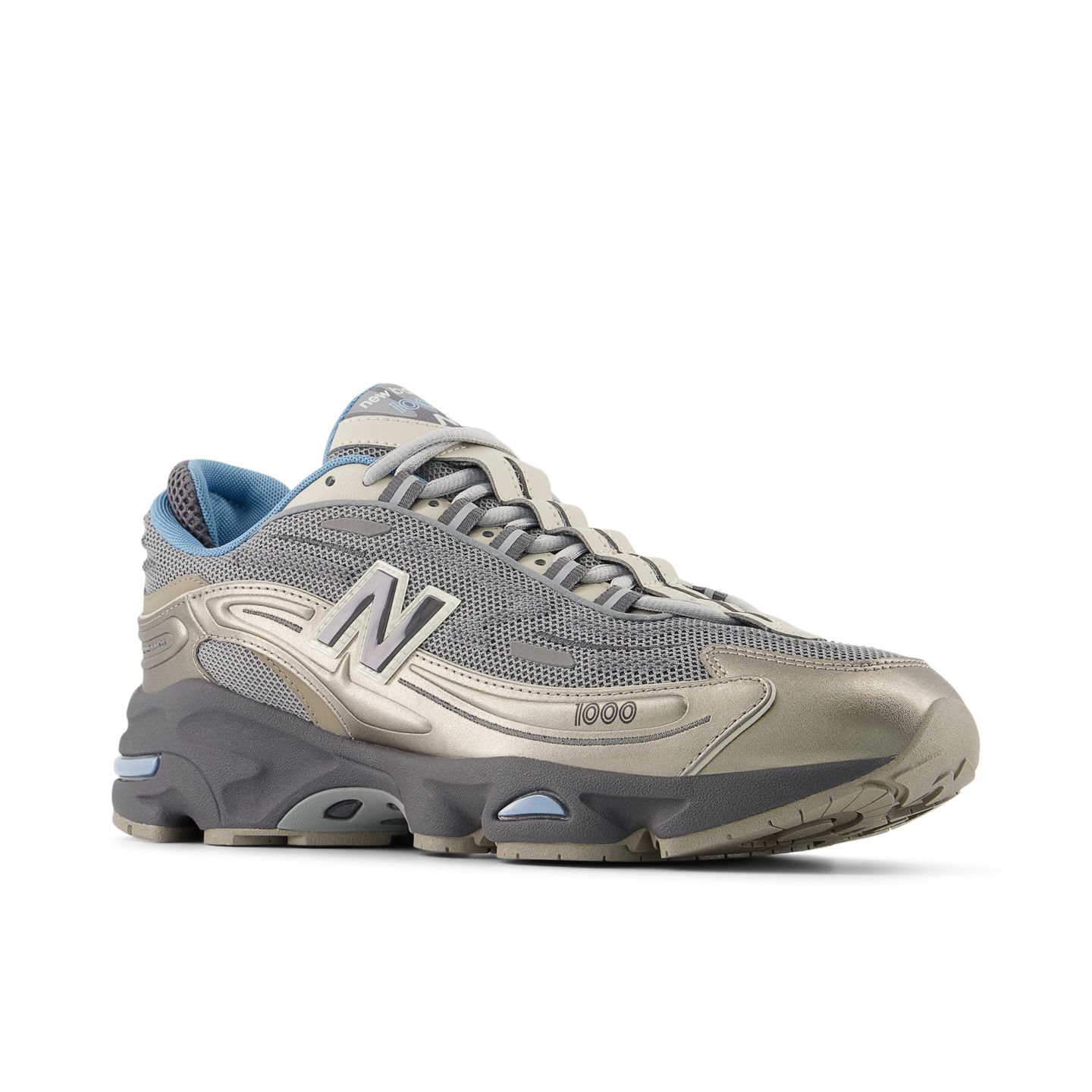 Мужские кроссовки New Balance 1000D, цвет: Серо-бежевый / Серый — фото 2