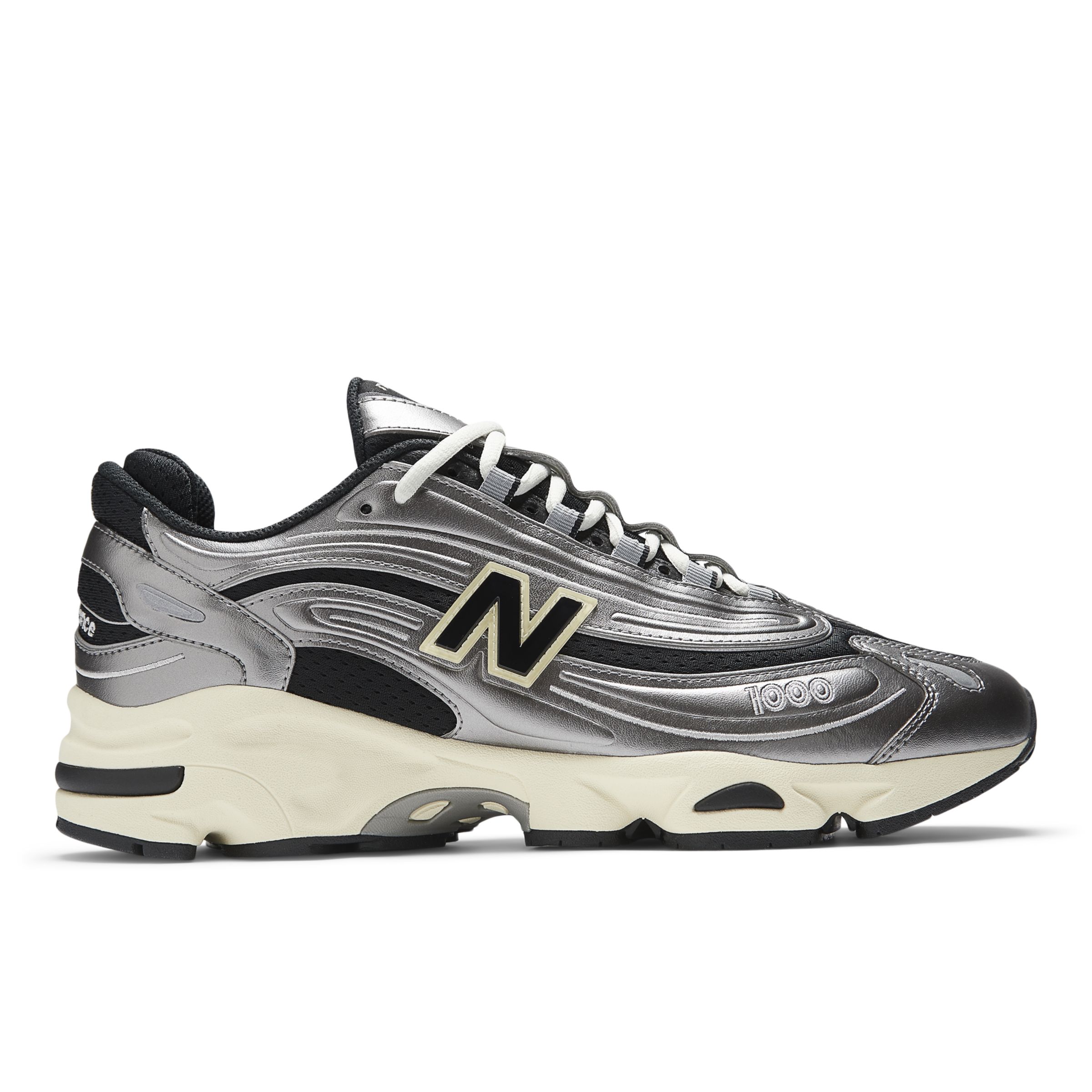 Shop New Balance Unisex 1000 Sneakers In Grey/black/yellow