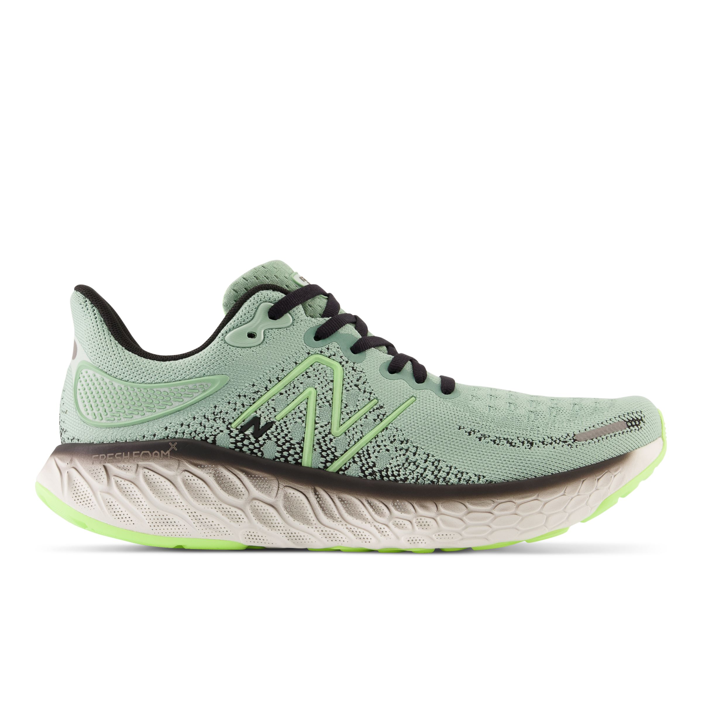 New Balance Homme Fresh Foam X 1080v12 en Green/vert/Black/Noir, Synthetic, Taille 41.5
