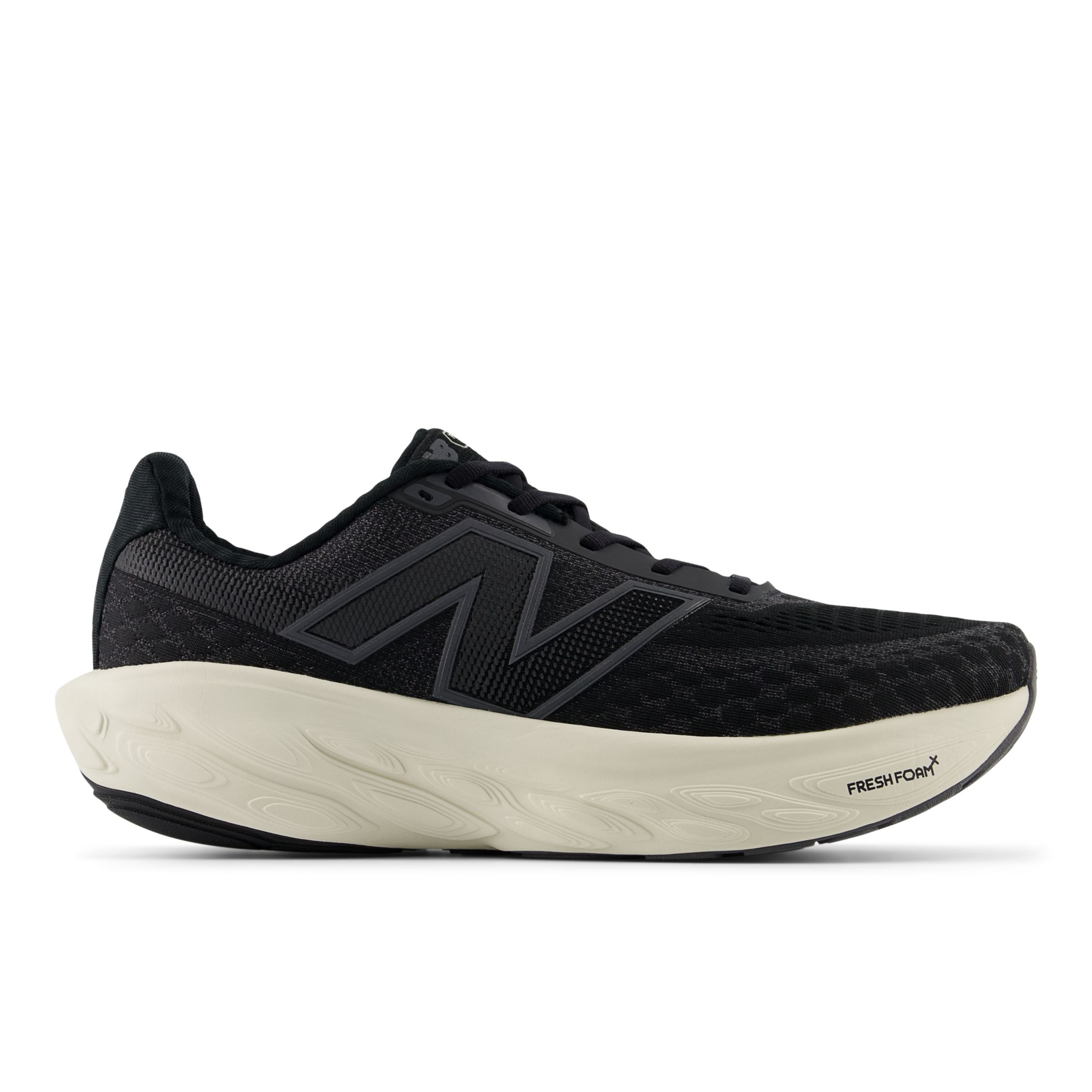 New Balance Men's Fresh Foam X 1080 v14 in Black/Grey/Beige Synthetic, size 9 Wide