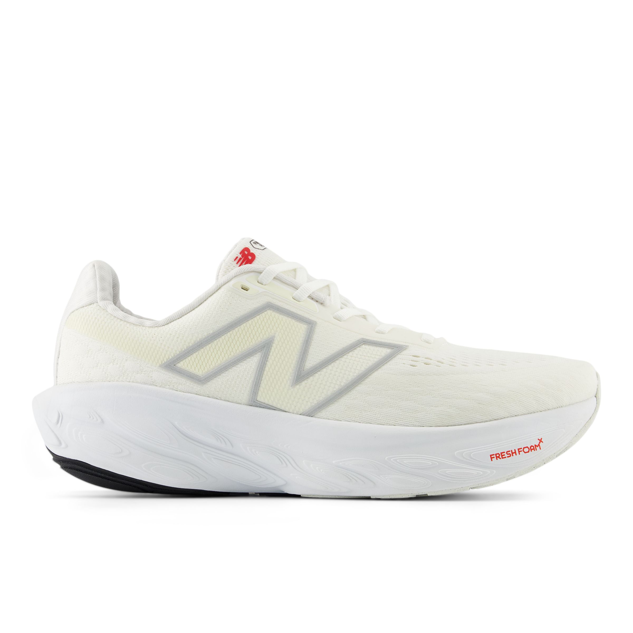 New Balance Men's Fresh Foam X 1080 v14 in White/Grey Synthetic, size 11.5