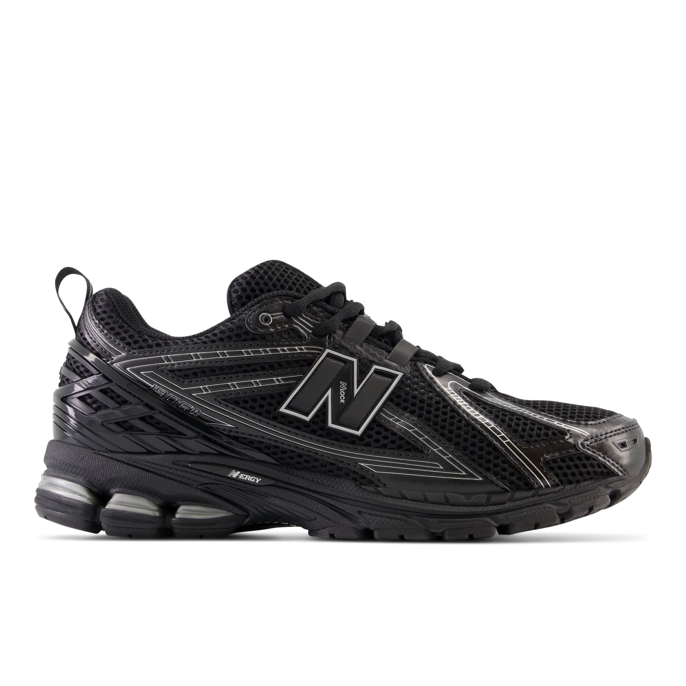 New Balance Men's 1906R in Black/Grey/White Synthetic, size 4