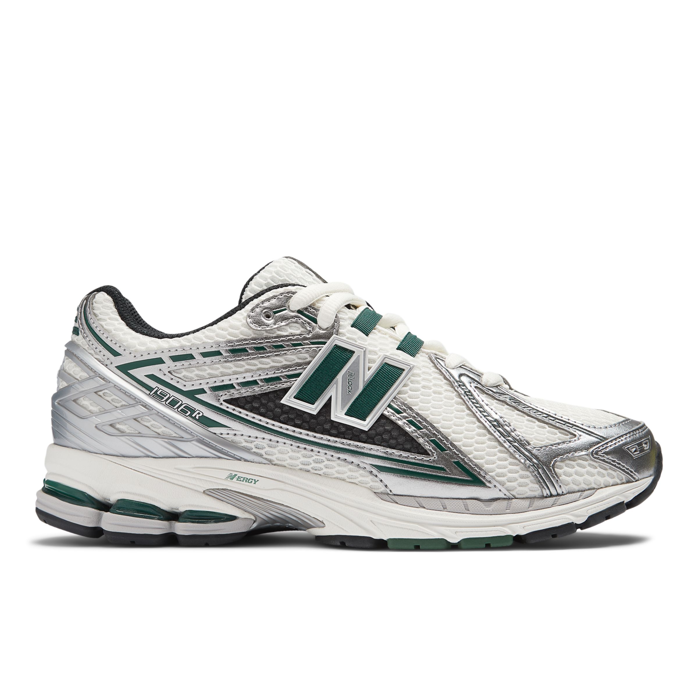 Shop New Balance Unisex 1906r Sneakers In Grey/green/white