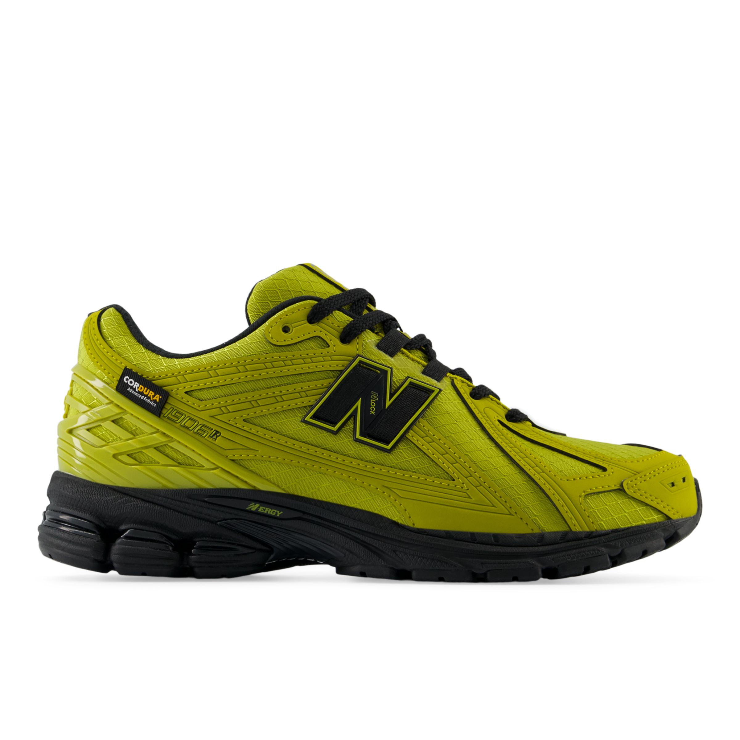 New Balance Unisex 1906R in Green/Black Suede/Mesh, size 5.5