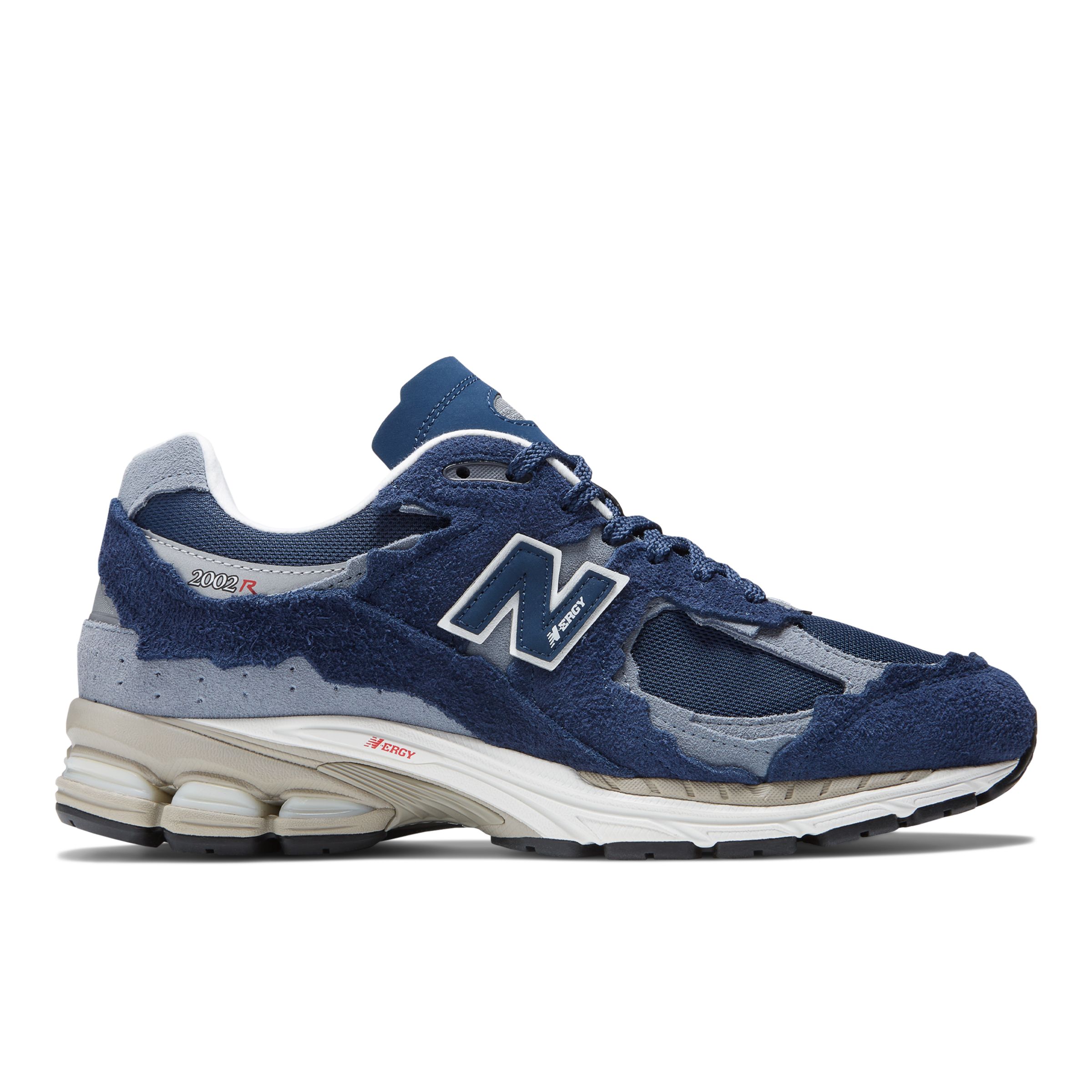 New Balance 2002r Suede And Mesh Trainers In Blue/grey
