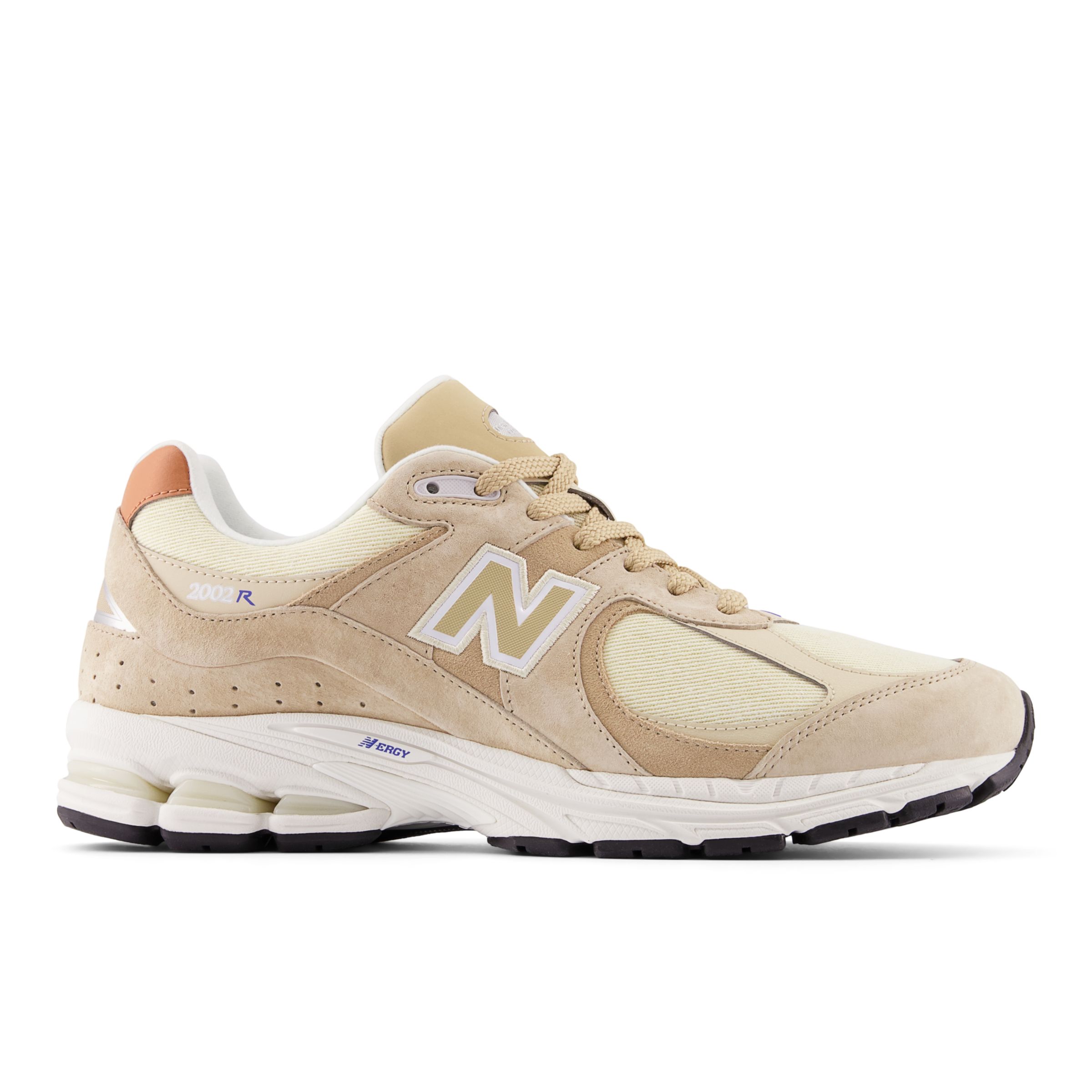 New Balance Homme 2002R en Beige/Brown/marron, Suede/Mesh, Taille 39.5